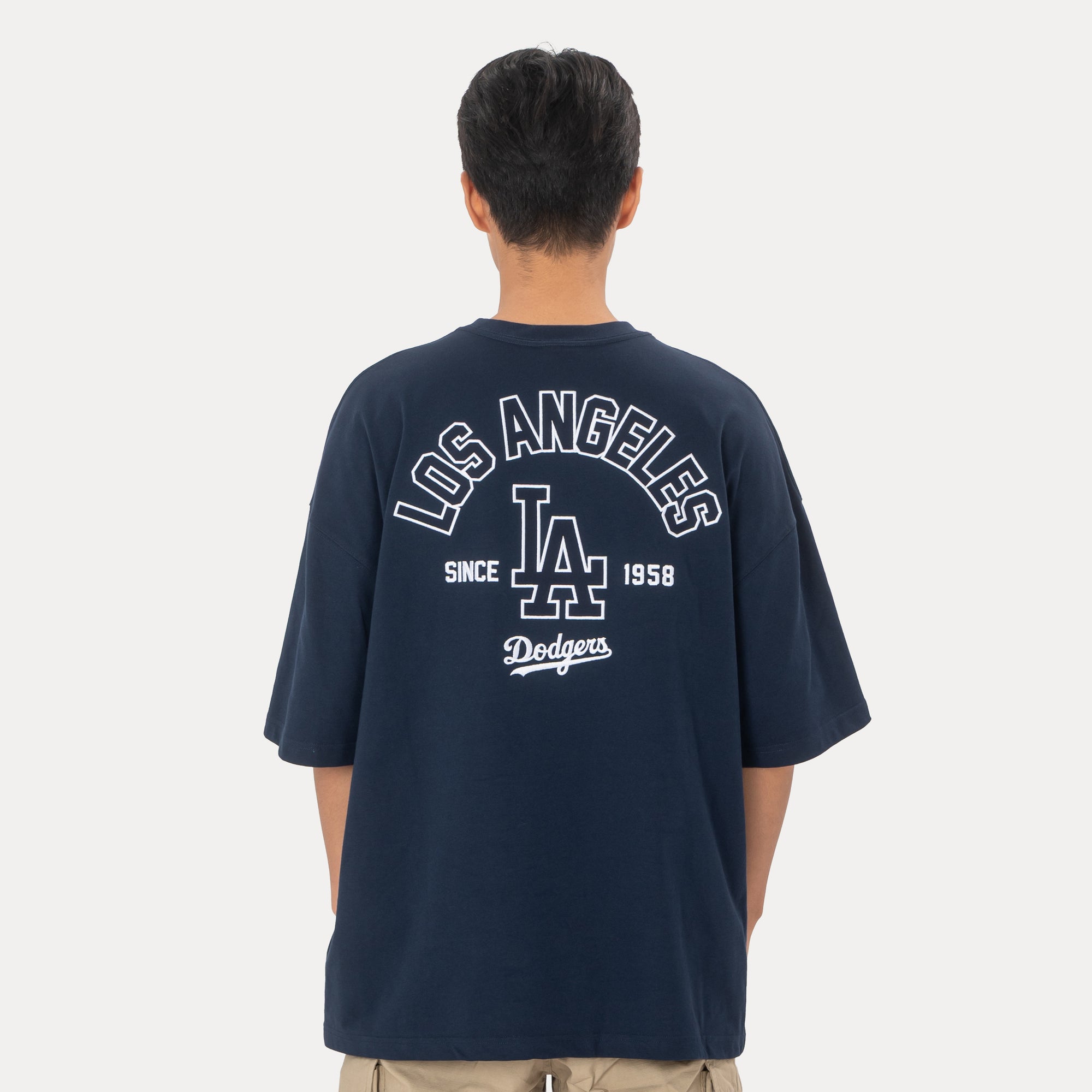 New Era Los Angeles Dodgers Arch Oceanside Blue Oversized COOLERA Short Sleeve T-Shirt