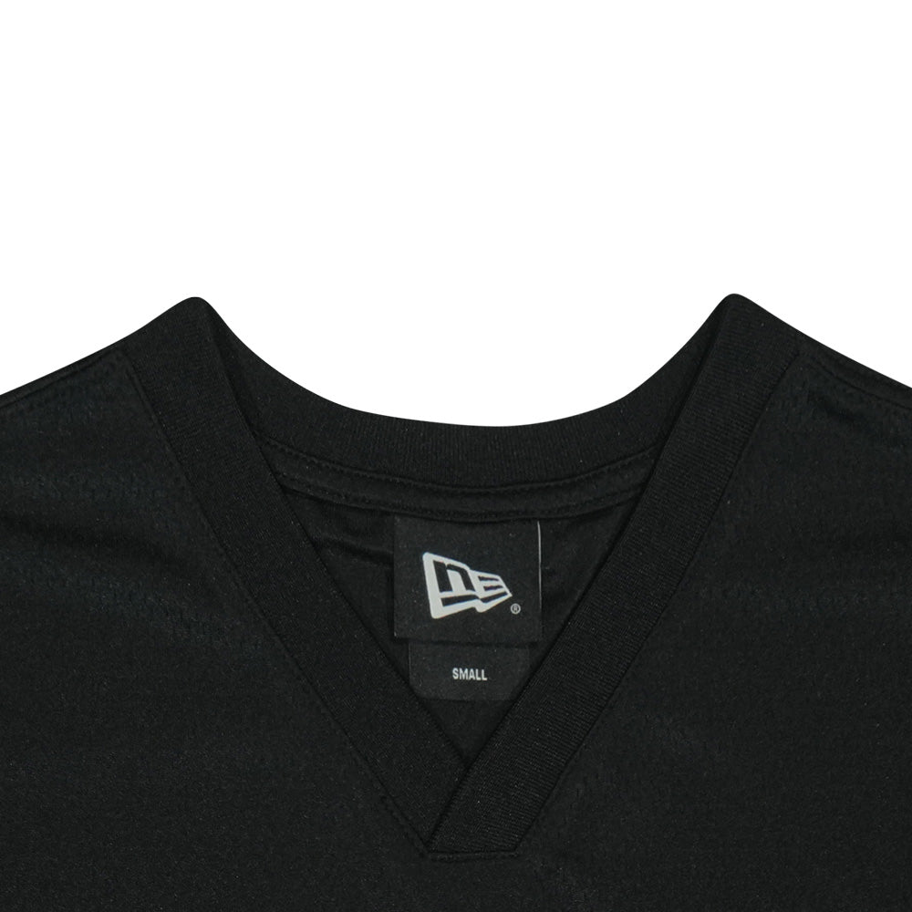 New Era Script Logo Black Oversized Short Sleeve Jersey
