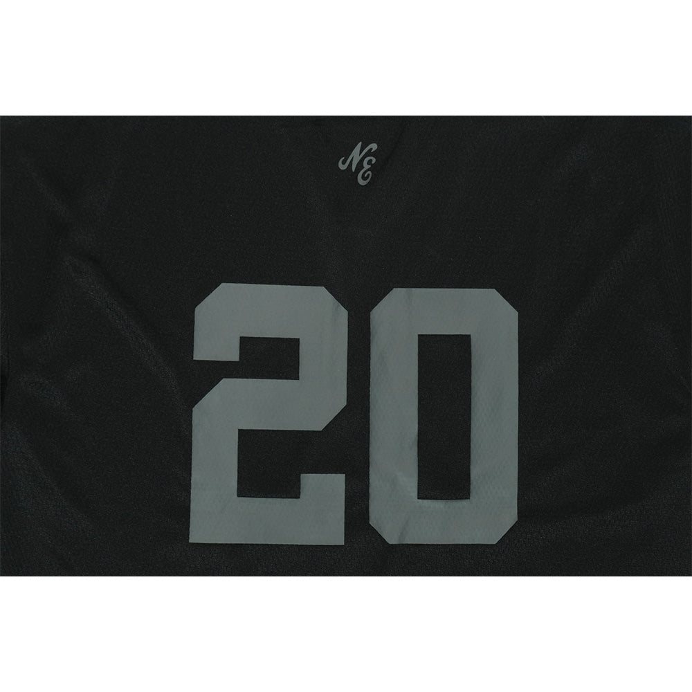 New Era Script Logo Black Oversized Short Sleeve Jersey