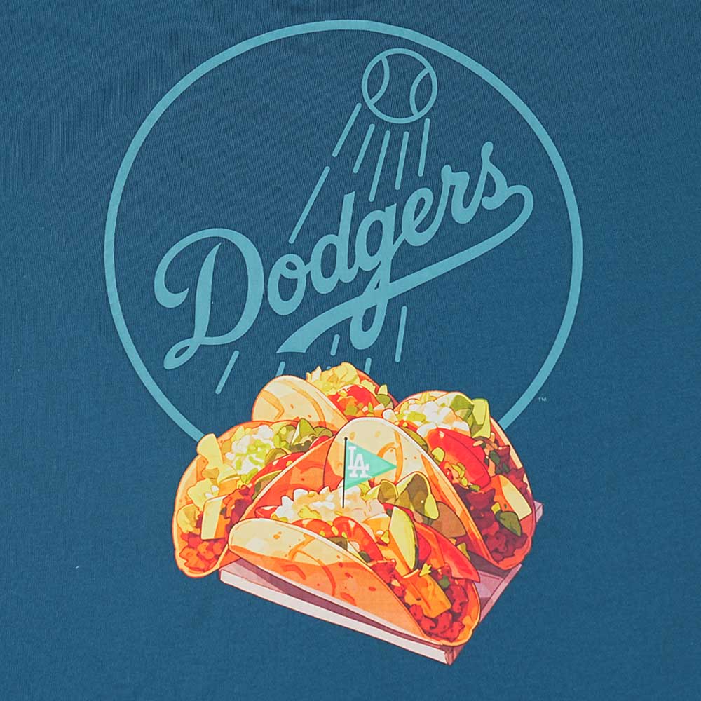 New Era Los Angeles Dodgers Assorted Graphic Tee Cadet Blue COOLERA Oversized Short Sleeve T-Shirt