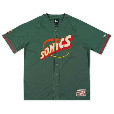 New Era Seattle Supersonics Hardwood Classics 2026 Green Baseball Jersey