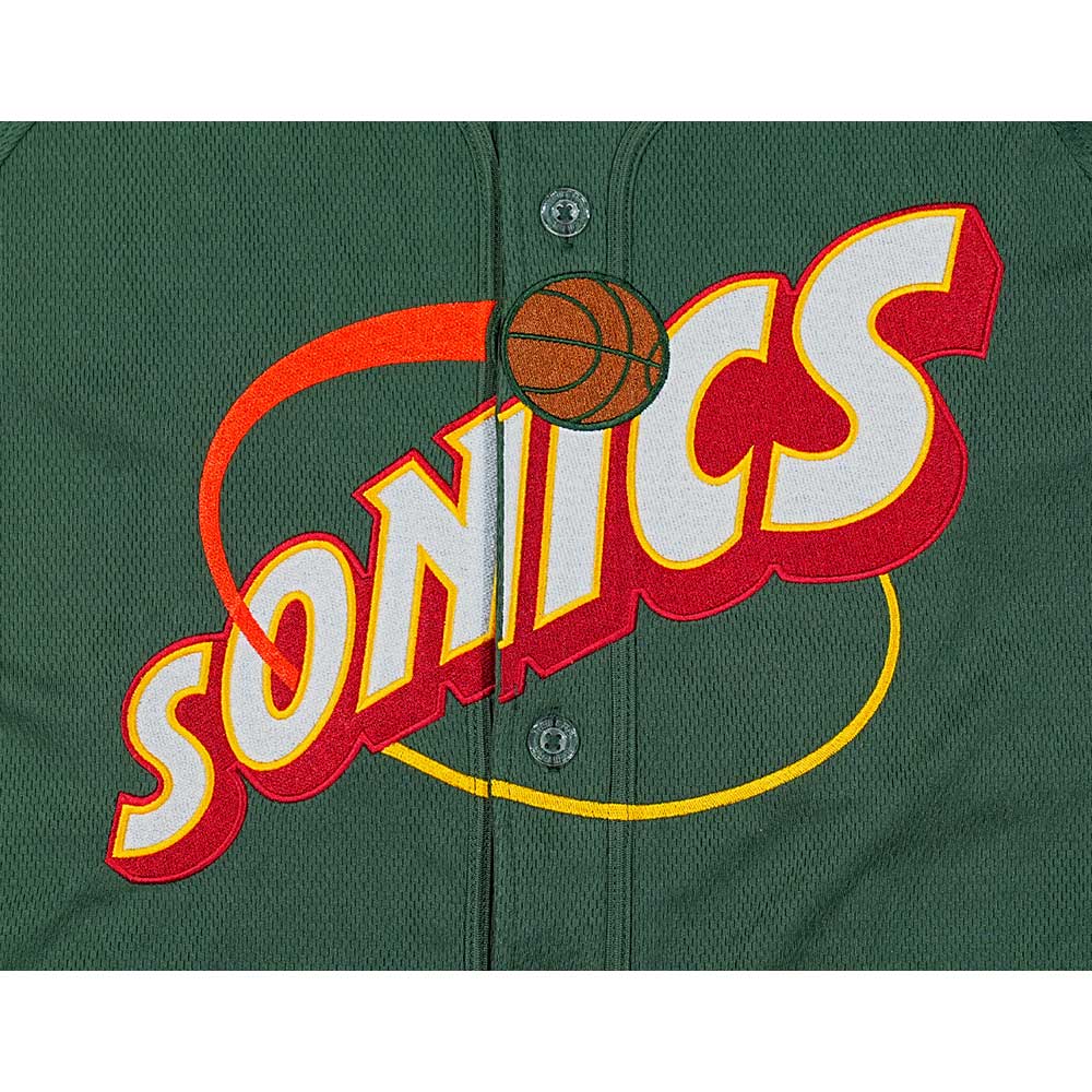 New Era Seattle Supersonics Hardwood Classics 2026 Green Baseball Jersey