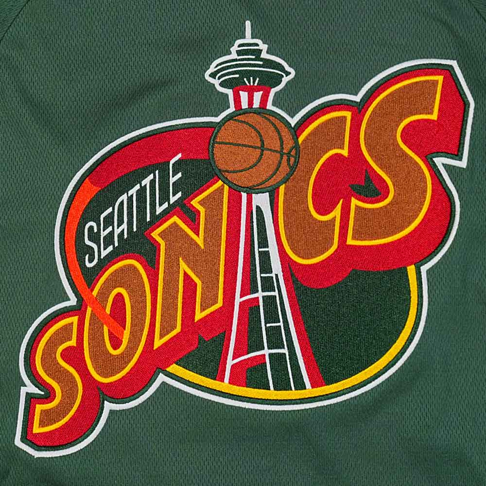 New Era Seattle Supersonics Hardwood Classics 2026 Green Baseball Jersey