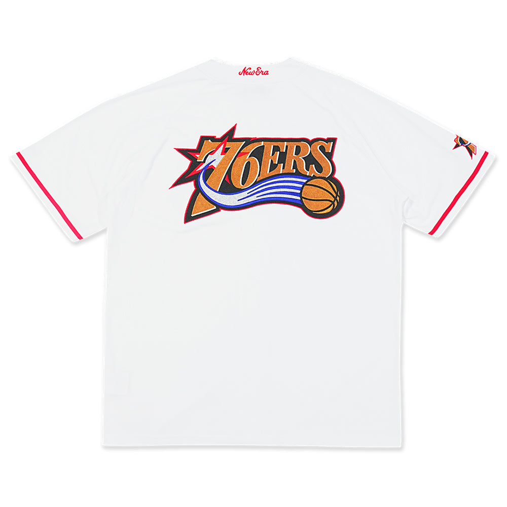 New Era Philadelphia 76ers Hardwood Classics 2026 White Baseball Jersey