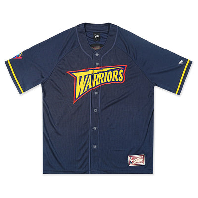 New Era Golden State Warriors Hardwood Classics 2026 Navy Baseball Jersey