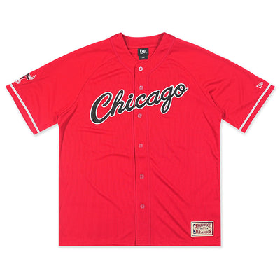 New Era Chicago Bulls Hardwood Classics 2026 Scarlet Baseball Jersey