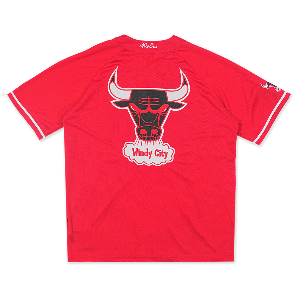 New Era Chicago Bulls Hardwood Classics 2026 Scarlet Baseball Jersey