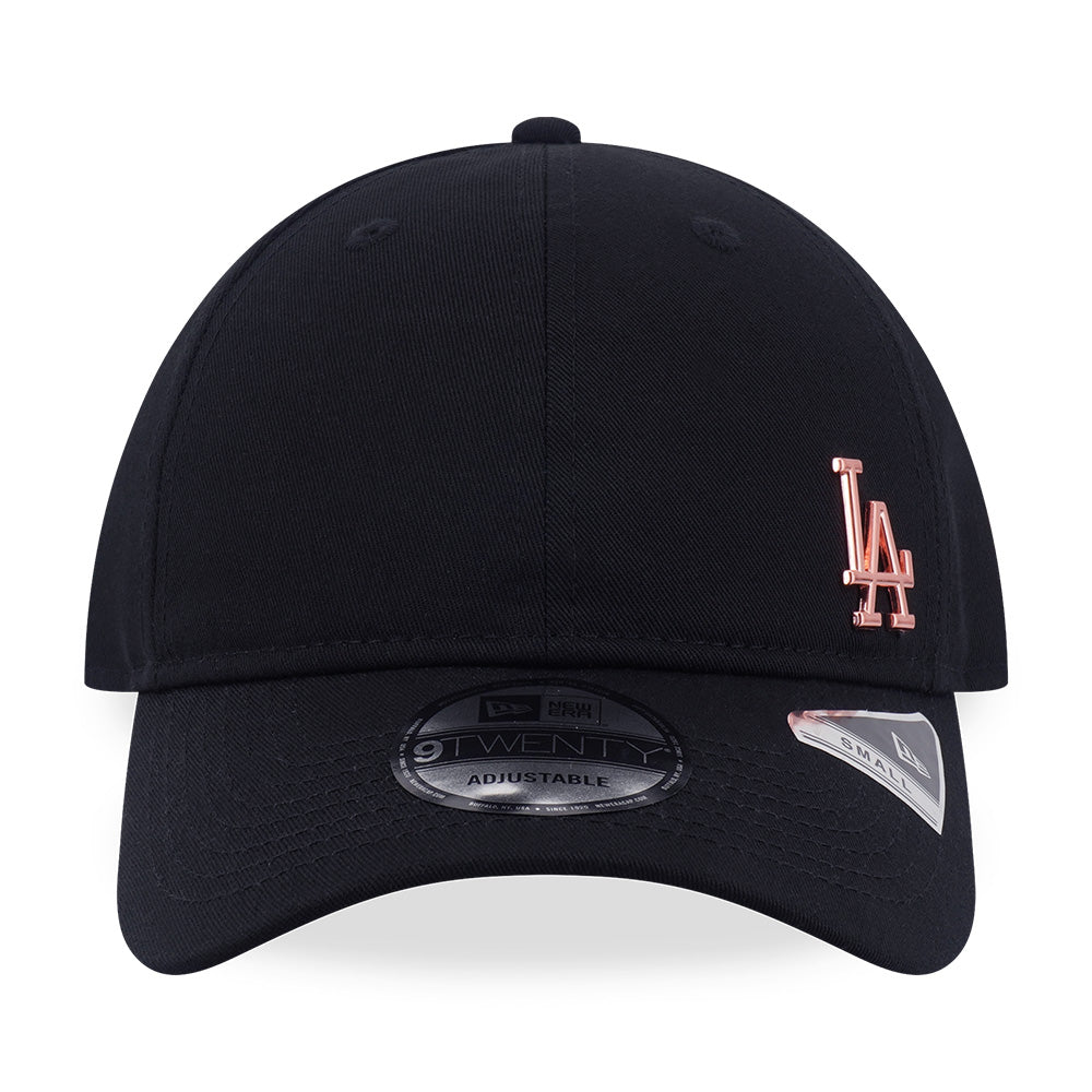 New Era Los Angeles Dodgers Metal Badge FW26 Black 9TWENTY Small Adjustable Cap