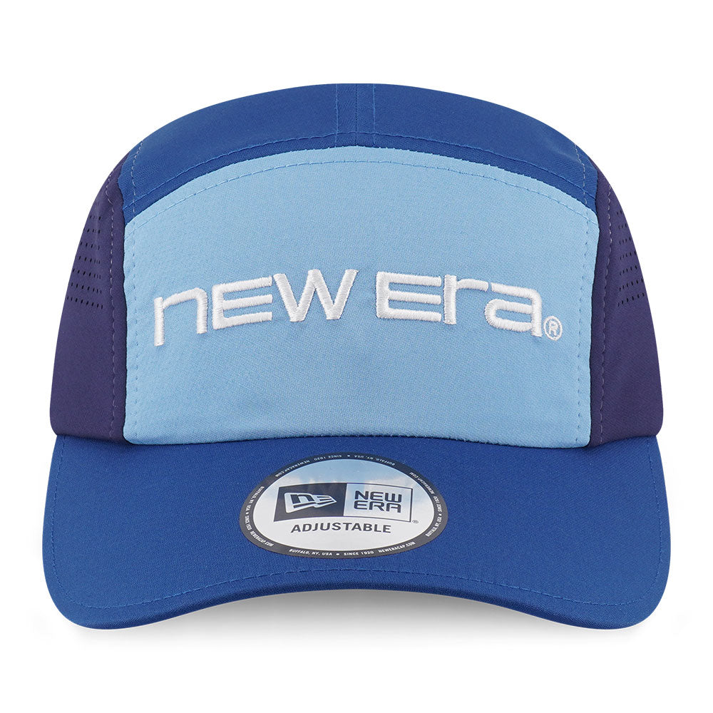 New Era Wordmark Logo Runner Era Triple Blue Runner Adjustable Cap