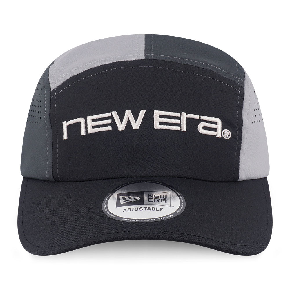 New Era Wordmark Logo Runner Era Black Runner Adjustable Cap