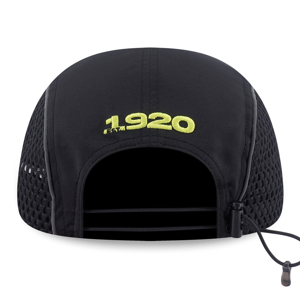New Era Wordmark Logo Runner Era Black Runner Adjustable Cap