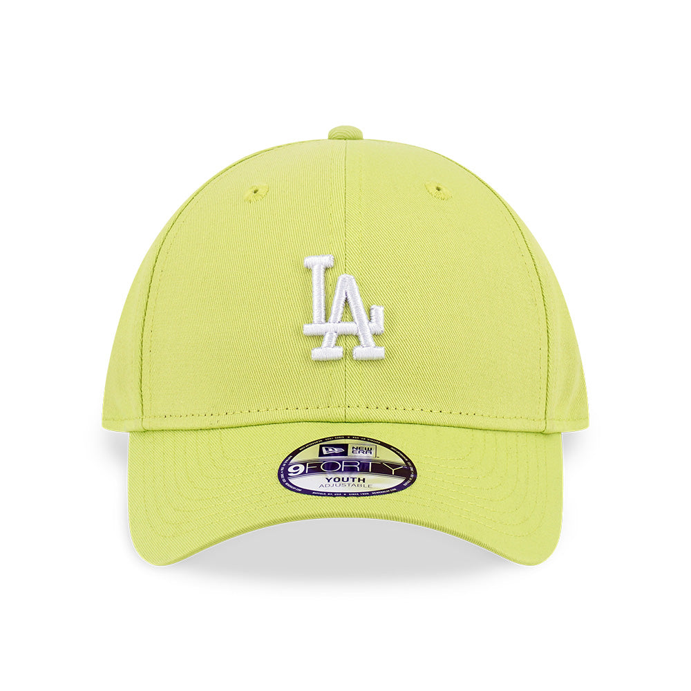 New Era Los Angeles Dodgers Color Era FW26 Cyber Green Youth 9FORTY Adjustable Cap