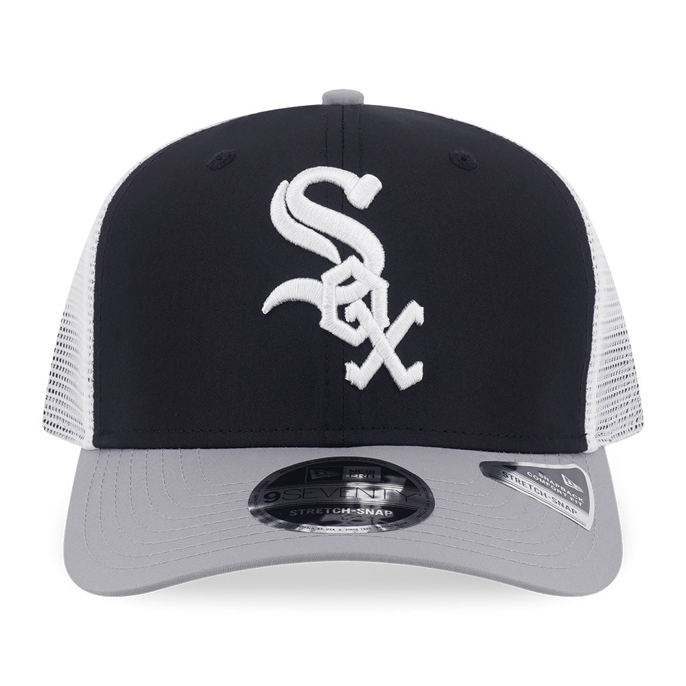 New Era Chicago White Sox FW26 Two Tone Black Grey 9SEVENTY Stretch Snapback Trucker Cap