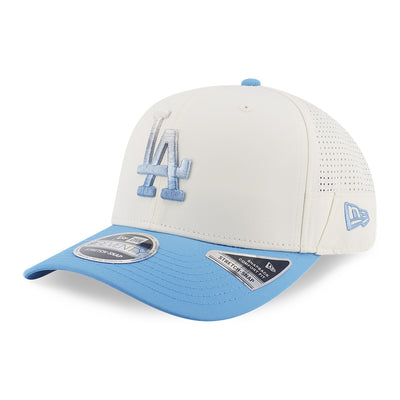 New Era Los Angeles Dodgers Gradient FW26 Chrome White Radiant Blue 9SEVENTY Stretch Snapback Cap