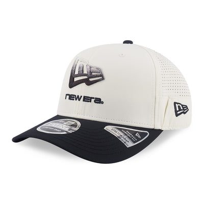 New Era Flag Logo Gradient FW26 Chrome White Black 9SEVENTY Stretch Snapback Cap