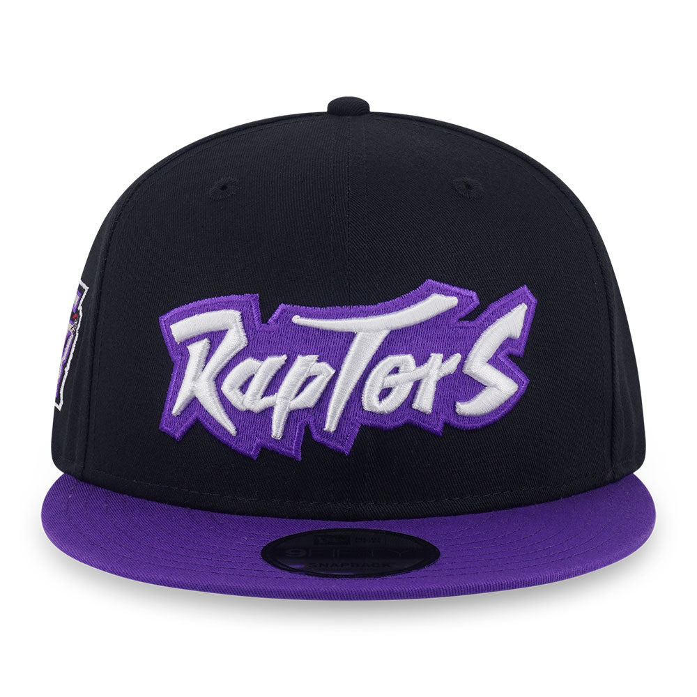 New Era Toronto Raptors Hardwood Classics 2026 Black Purple 9FIFTY Snapback Cap