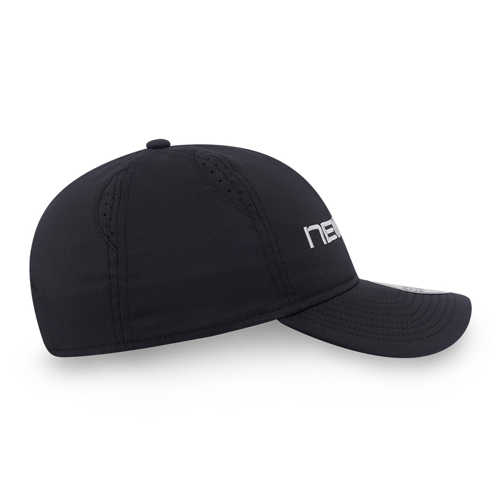 New Era Wordmark Logo Runner Era Black 9FORTY Unstructured Adjustable Cap
