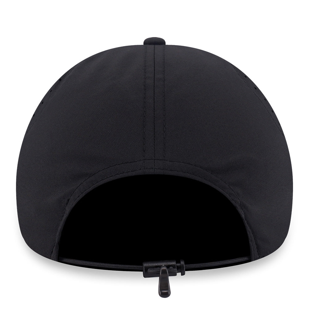 New Era Wordmark Logo Runner Era Black 9FORTY Unstructured Adjustable Cap