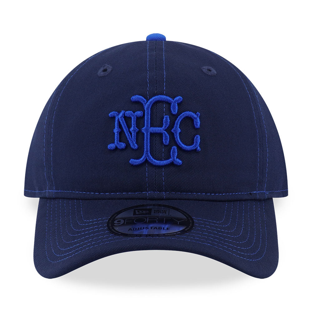 New Era NEC Logo Neat Tech Oceanside Blue 9FORTY Unstructured Adjustable Cap