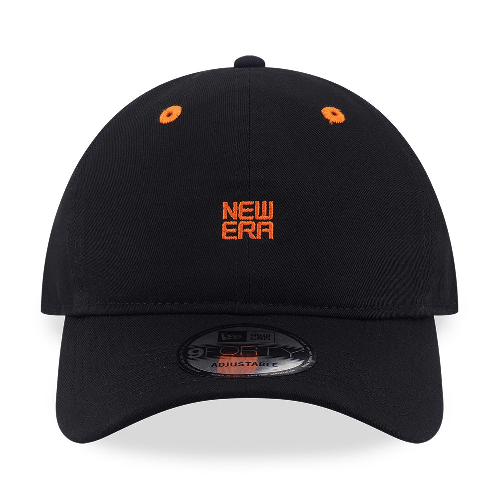 New Era NEC Logo Neat Tech Black 9FORTY Unstructured Adjustable Cap
