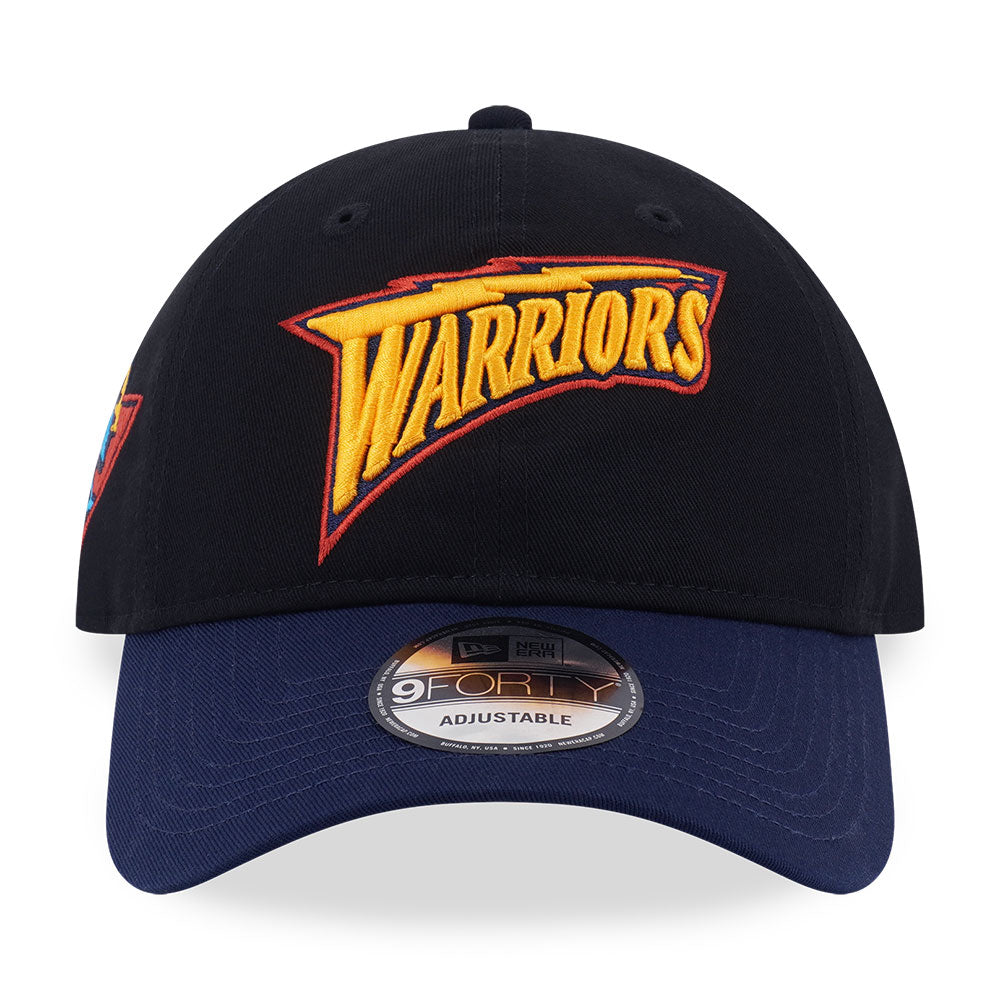 New Era Charlotte Hornets Hardwood Classics 2026 Black Blue 9FORTY Unstructured Adjustable Cap