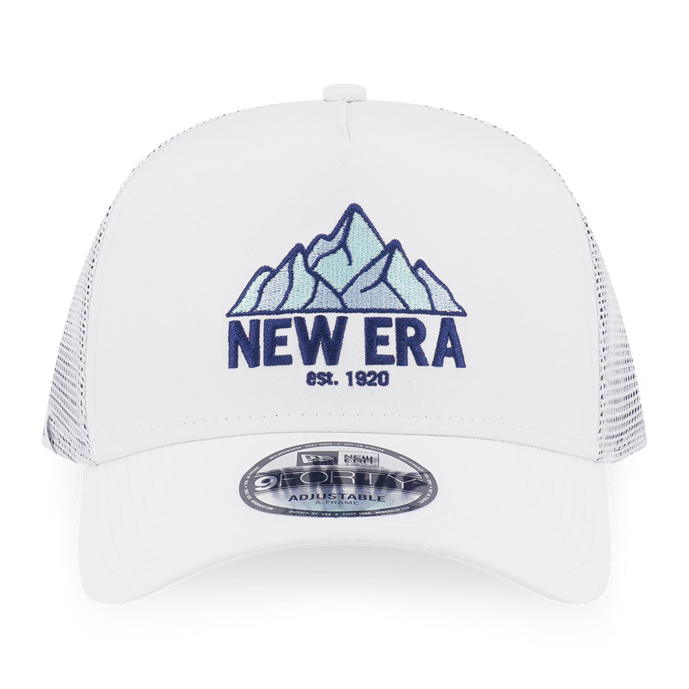 New Era Outdoor Logo FW26 White 9FORTY A-Frame Adjustable Cap