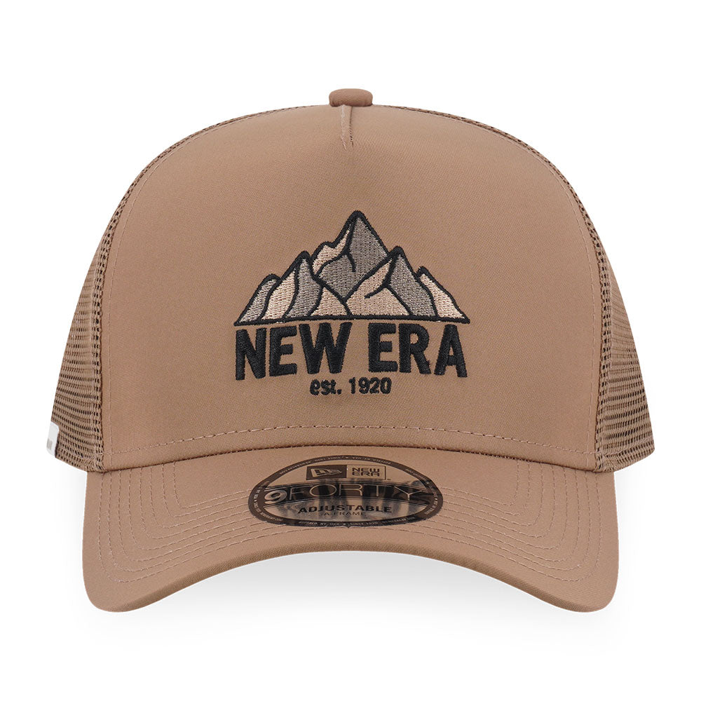 New Era Outdoor Logo FW26 Khaki 9FORTY A-Frame Adjustable Cap