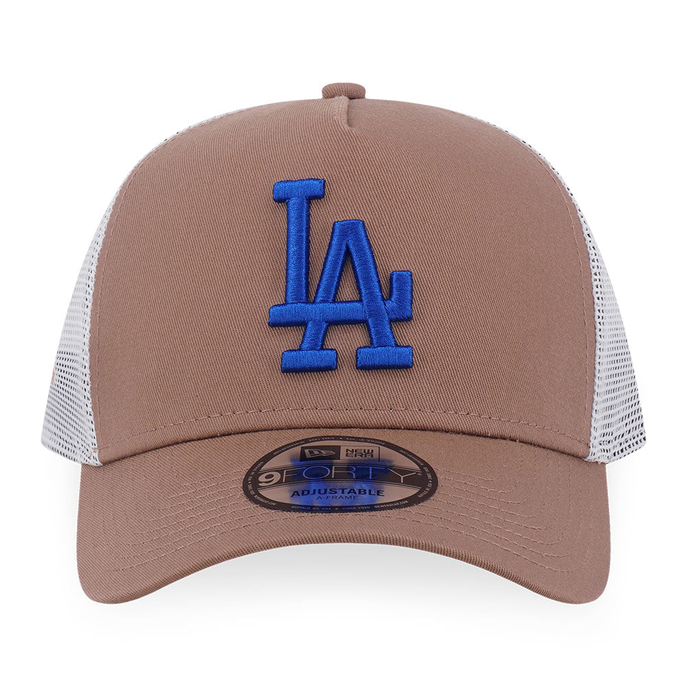 New Era Los Angeles Dodgers Tri Color Era FW26 Khaki 9FORTY A-Frame Adjustable Cap
