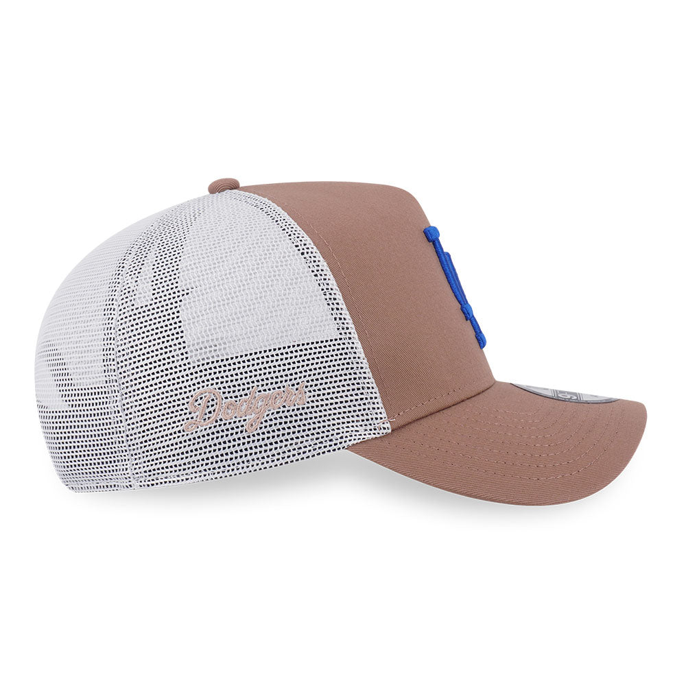 New Era Los Angeles Dodgers Tri Color Era FW26 Khaki 9FORTY A-Frame Adjustable Cap