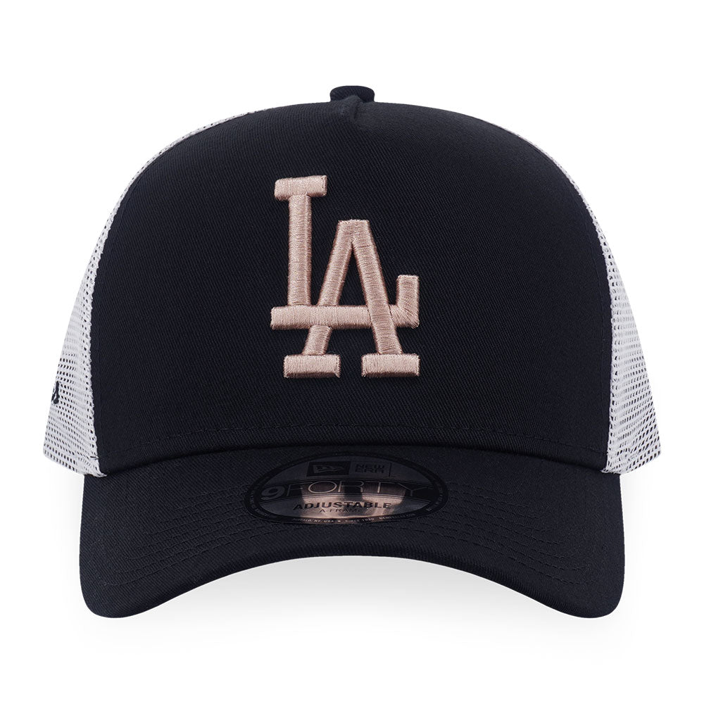 New Era Los Angeles Dodgers Tri Color Era FW26 Black 9FORTY A-Frame Adjustable Cap