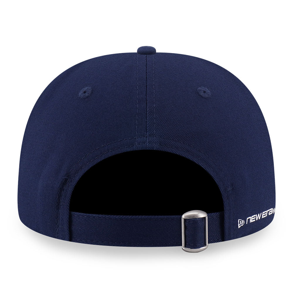 New Era Flag Logo Spray Paint Oceanside Blue Black 9FORTY A-Frame Adjustable Cap