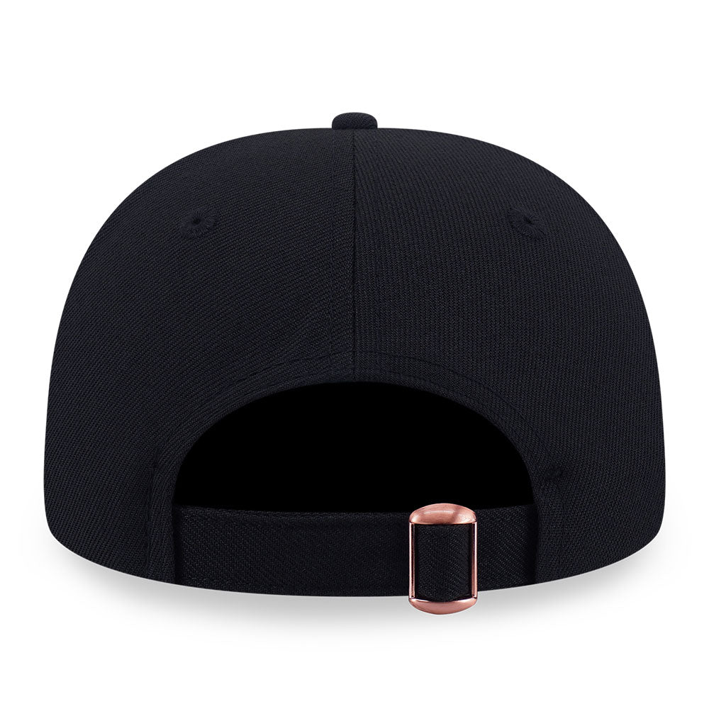 New Era New York Yankees Rose Gold Metal Badge FW26 Black 9FORTY A-Frame Adjustable Cap