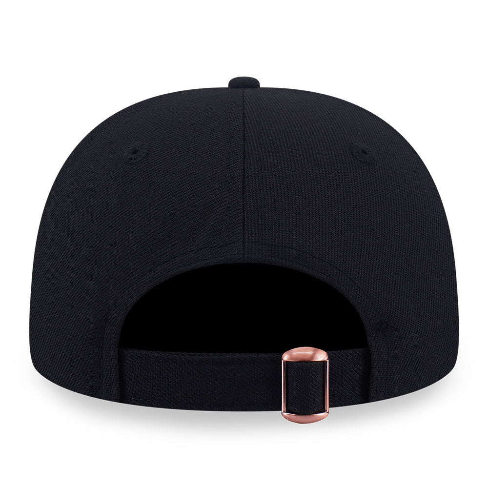 New Era Los Angeles Dodgers Rose Gold Metal Badge FW26 Black 9FORTY A-Frame Adjustable Cap