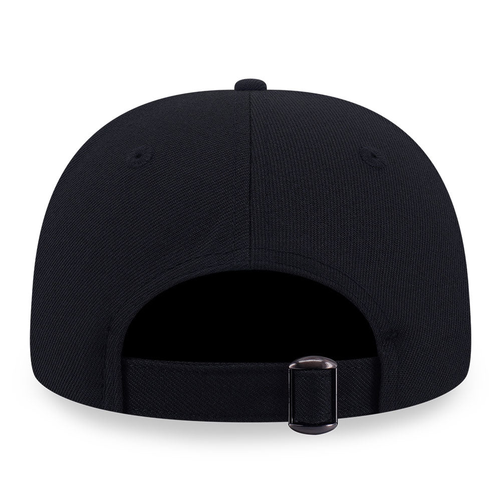 New Era Los Angeles Dodgers Nickel Metal Badge FW26 Black 9FORTY A-Frame Adjustable Cap
