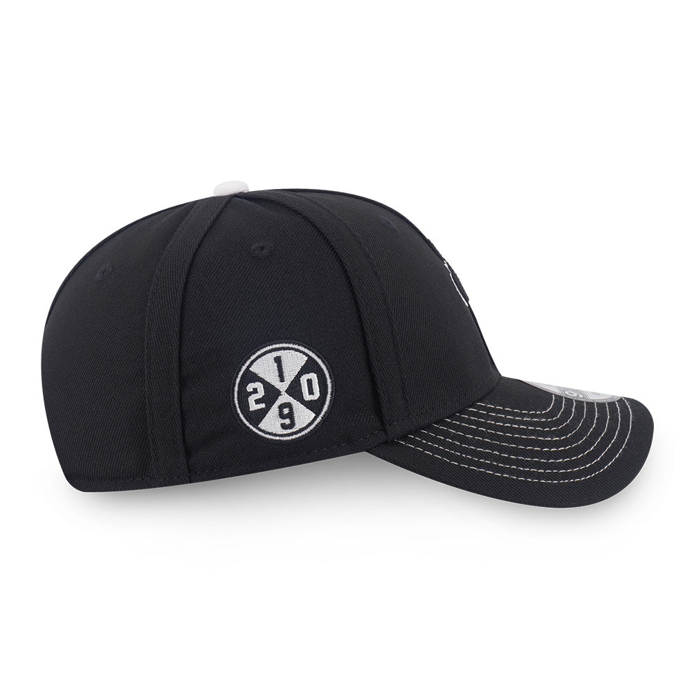 New Era Script NE Fan Fam Black 9FORTY Adjustable Cap