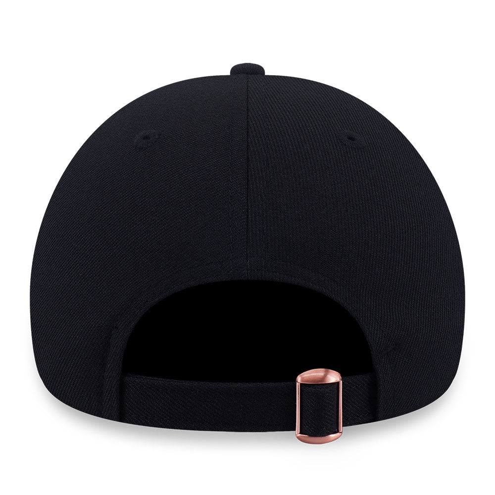 New Era Los Angeles Dodgers Rose Gold Metal Badge FW26 Black 9FORTY Adjustable Cap