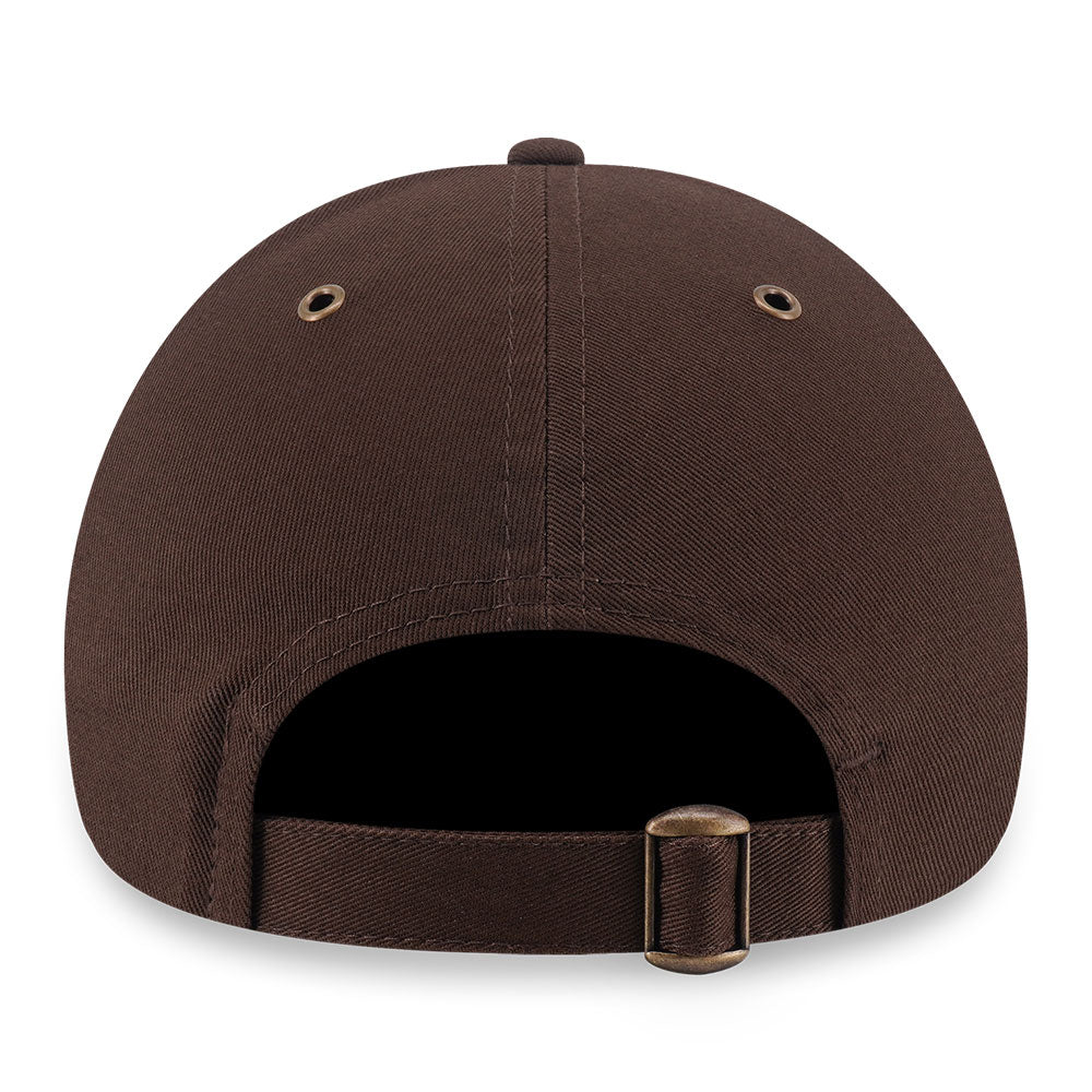 New Era Los Angeles Dodgers Hammered Metal Badge FW26 Walnut 9FORTY Adjustable Cap