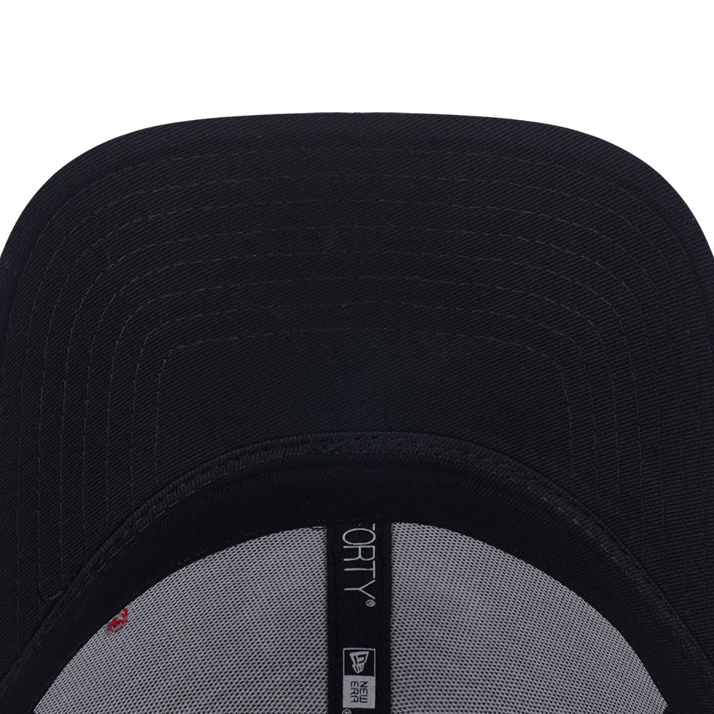 New Era Chicago Bulls Cross Panels Script Black 9FORTY Adjustable Cap