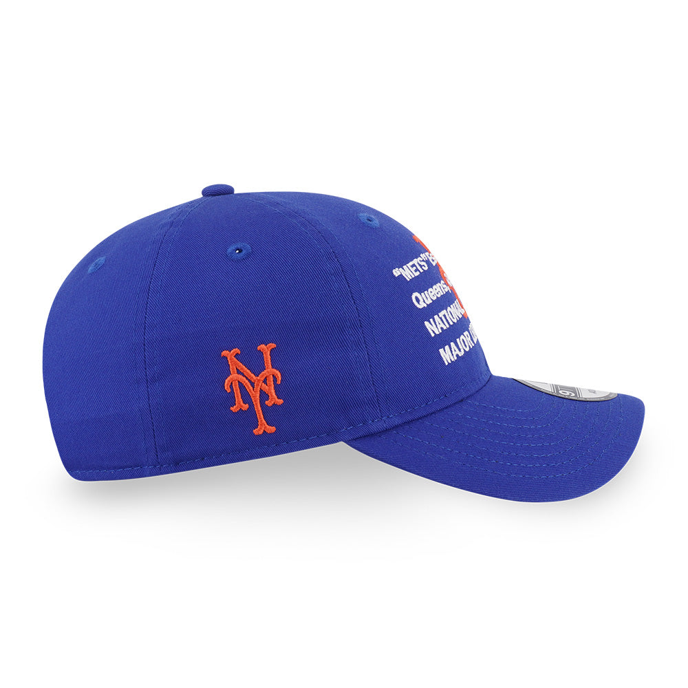 New Era New York Mets Layered Script Royal Blue 9TWENTY Adjustable Cap