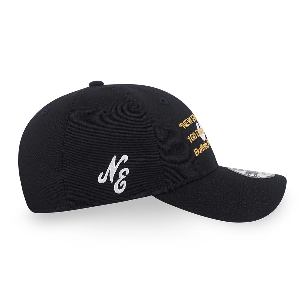 New Era NE Script Logo Layered Script Black 9TWENTY Adjustable Cap