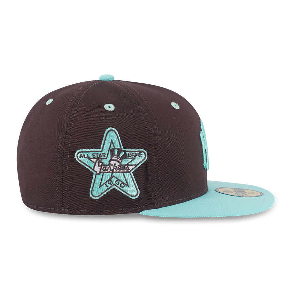 New Era New York Yankees 5950 Pack Mint Chocolate Brown Blue Tint 59FIFTY Fitted Cap