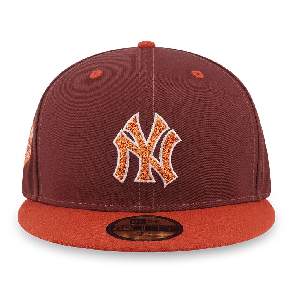 New Era New York Yankees Cooperstown 5950 Pack Fall Park Deep Auburn Warm Flame 59FIFTY Fitted Cap