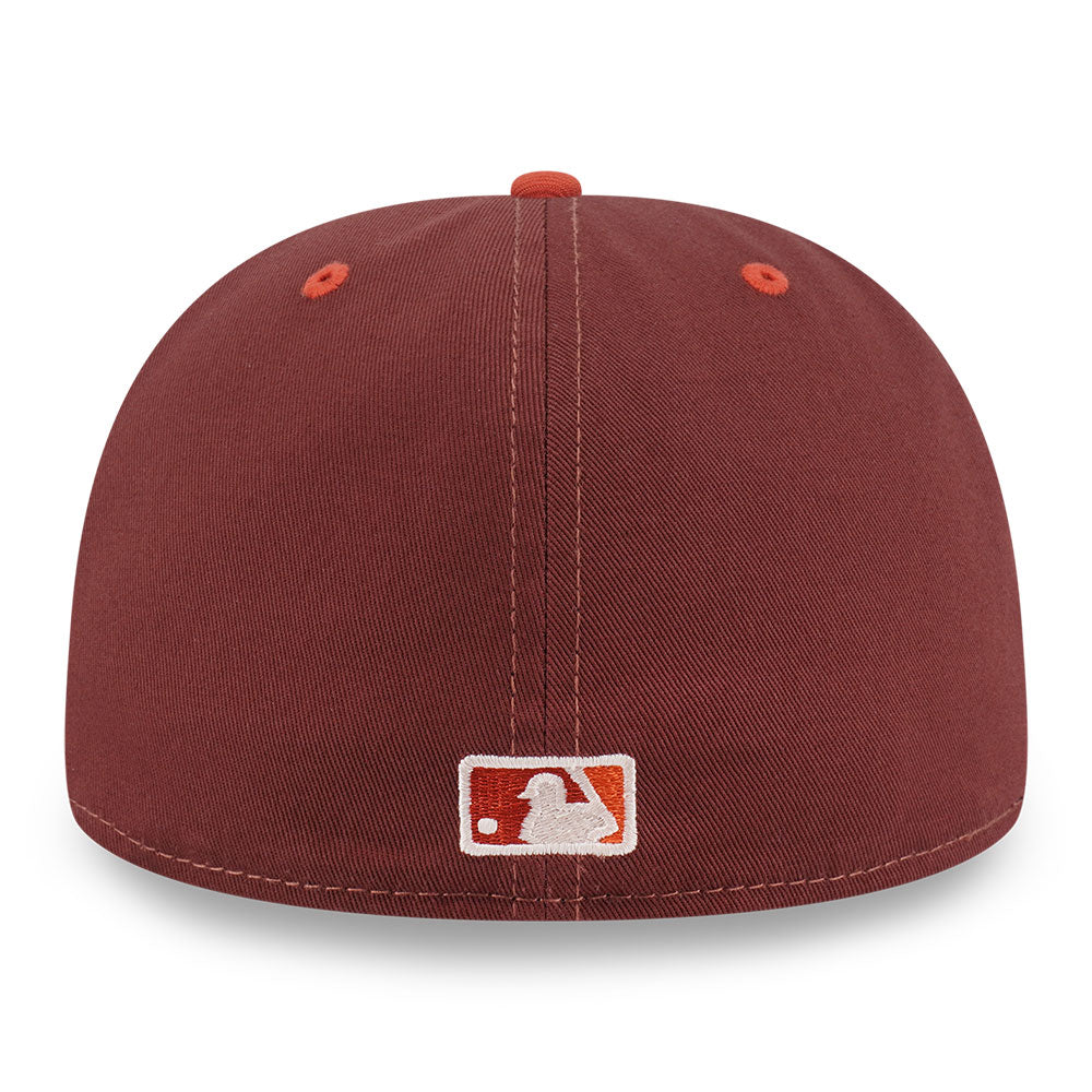 New Era New York Yankees Cooperstown 5950 Pack Fall Park Deep Auburn Warm Flame 59FIFTY Fitted Cap