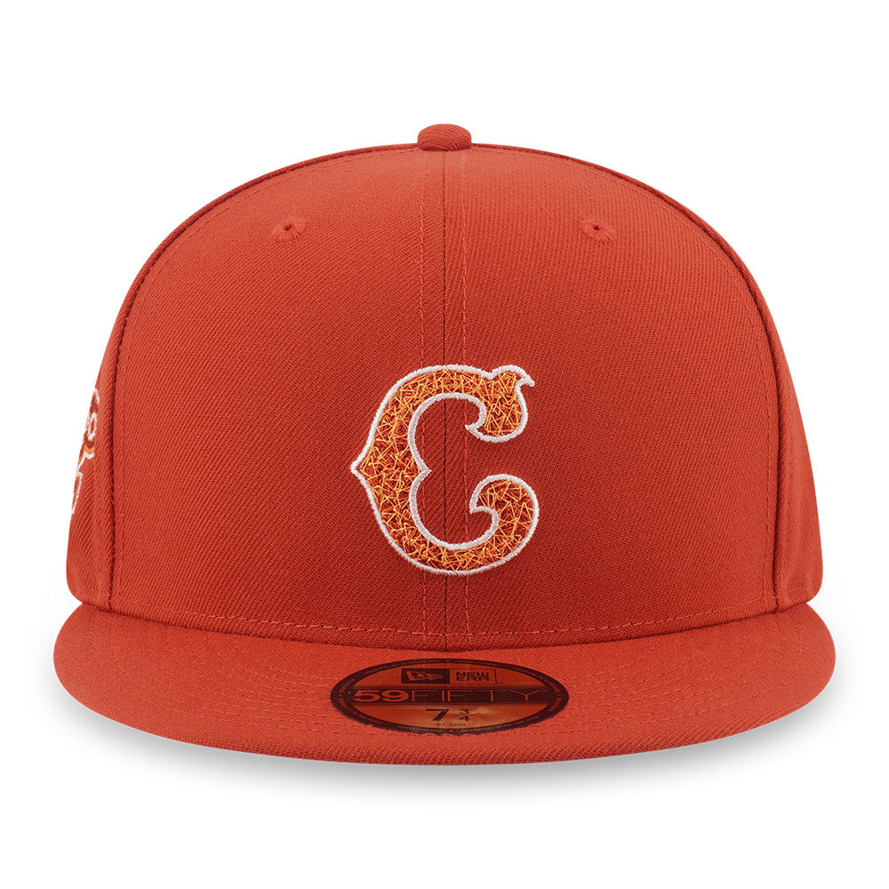New Era Chicago Cubs Cooperstown 5950 Pack Fall Park Warm Flame 59FIFTY Fitted Cap