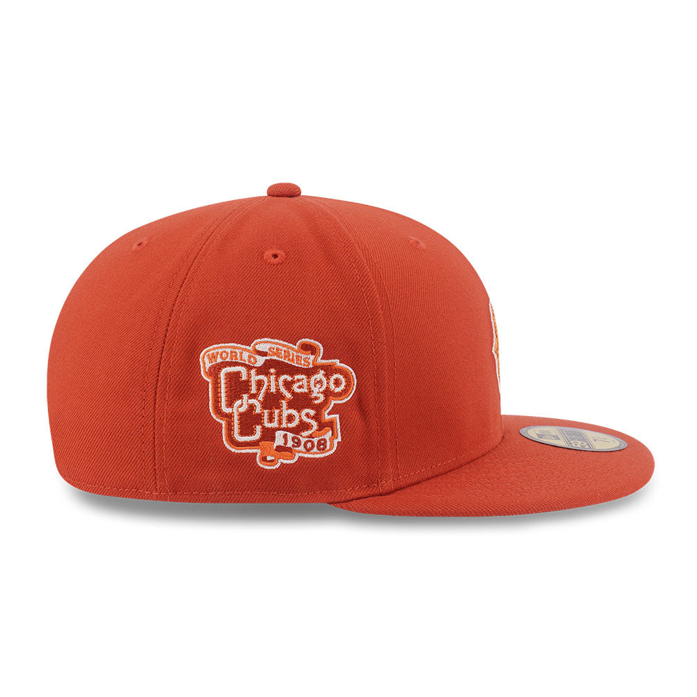 New Era Chicago Cubs Cooperstown 5950 Pack Fall Park Warm Flame 59FIFTY Fitted Cap