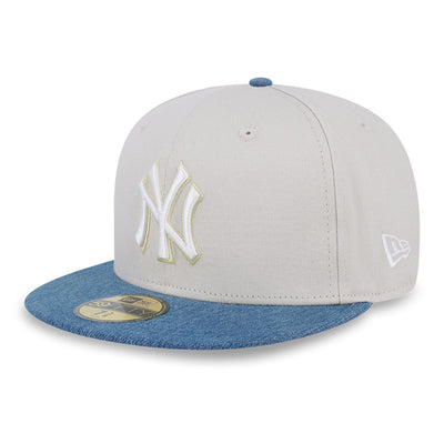 New Era New York Yankees Coopersfield 5950 Pack Denim Mix Stone 59FIFTY Fitted Caps