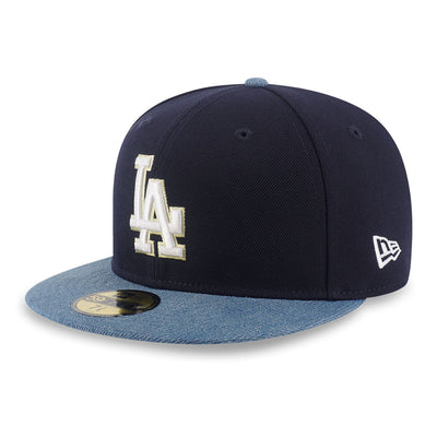 New Era Los Angeles Dodgers Coopersfield 5950 Pack Denim Mix Navy 59FIFTY Fitted Caps