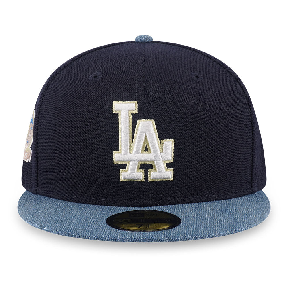 New Era Los Angeles Dodgers Coopersfield 5950 Pack Denim Mix Navy 59FIFTY Fitted Caps