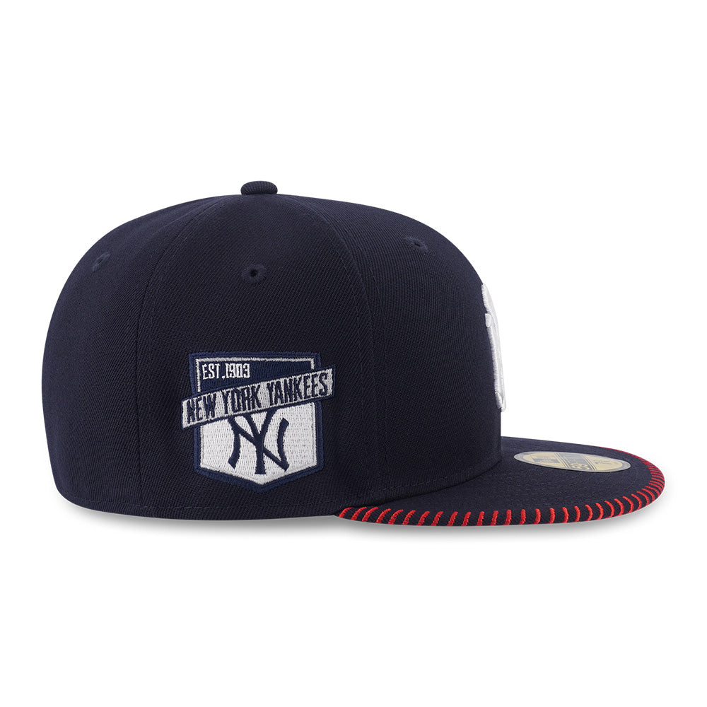 New Era New York Yankees 5950 Pack Baseball Stitching Navy 59FIFTY Fitted Cap