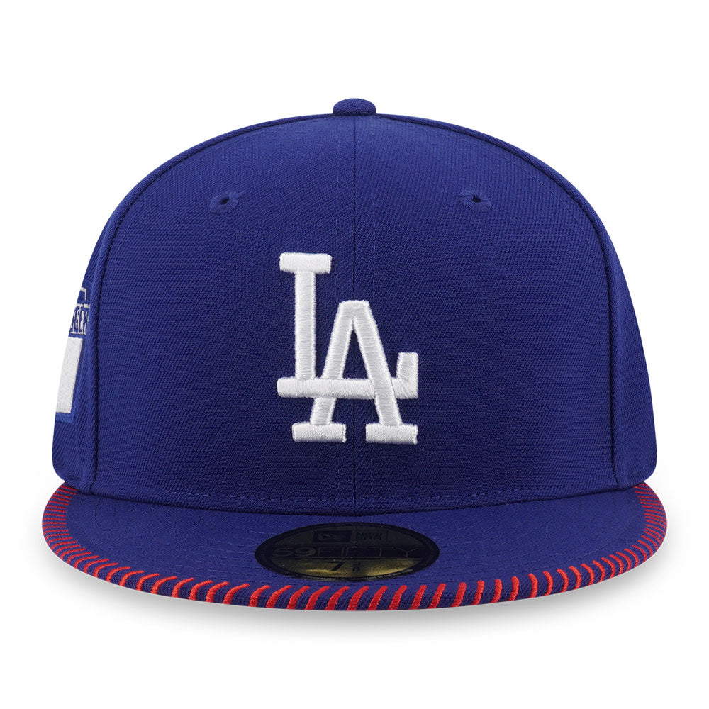 New Era Los Angeles Dodgers 5950 Pack Baseball Stitching Dark Royal 59FIFTY Fitted Cap